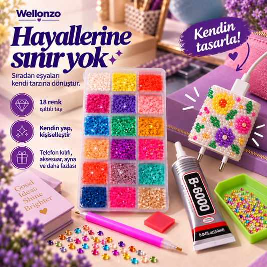 18 Renk Bedazzling Kit