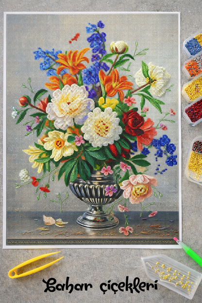 Bahar Çiçekleri 40x50 cm
