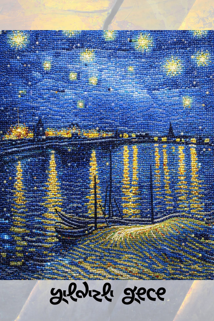 Yıldızlı Gece 40x50 cm