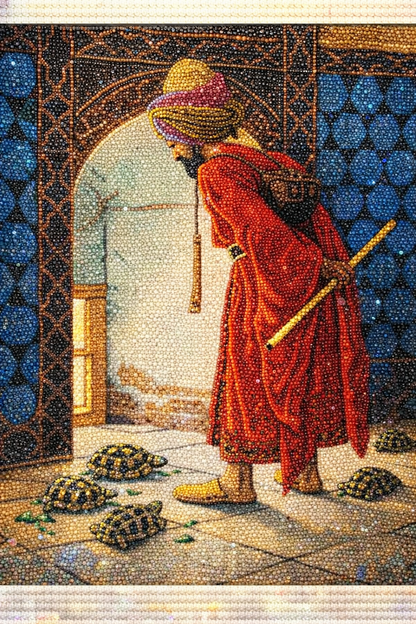 Kaplumbağa Terbiyecisi 40x50 cm