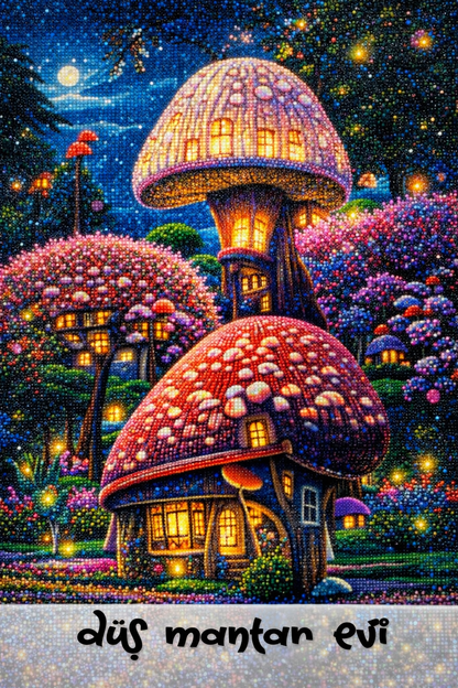 Düş Mantar Evi 40x50 cm