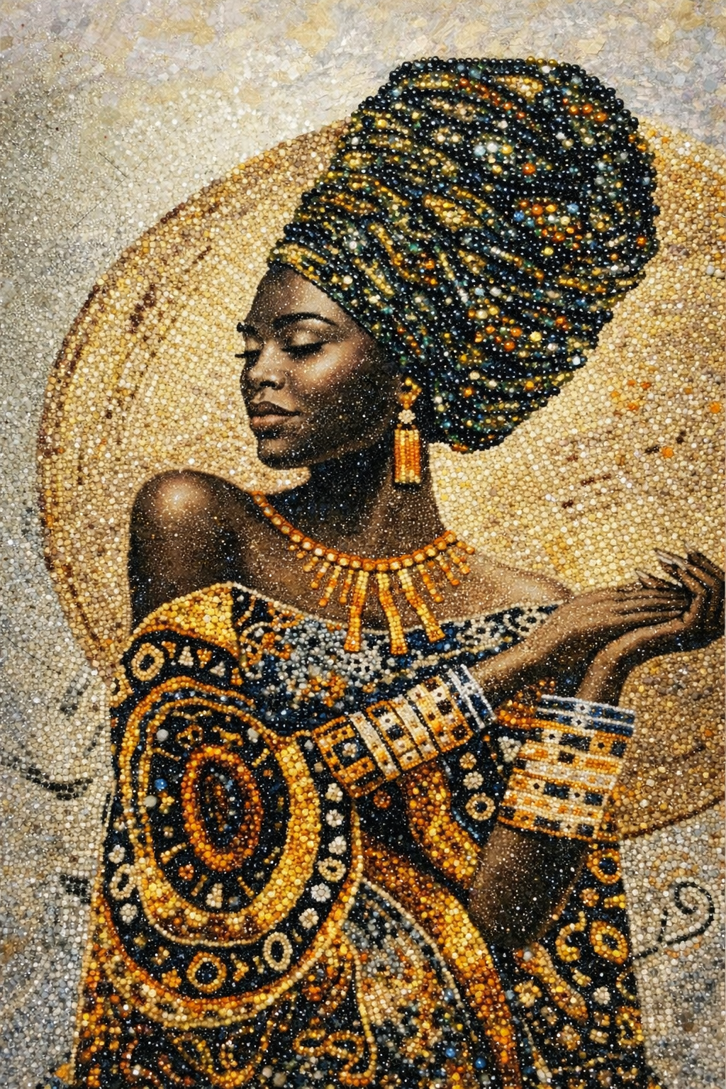Afrikalı Kadın 40x50 cm