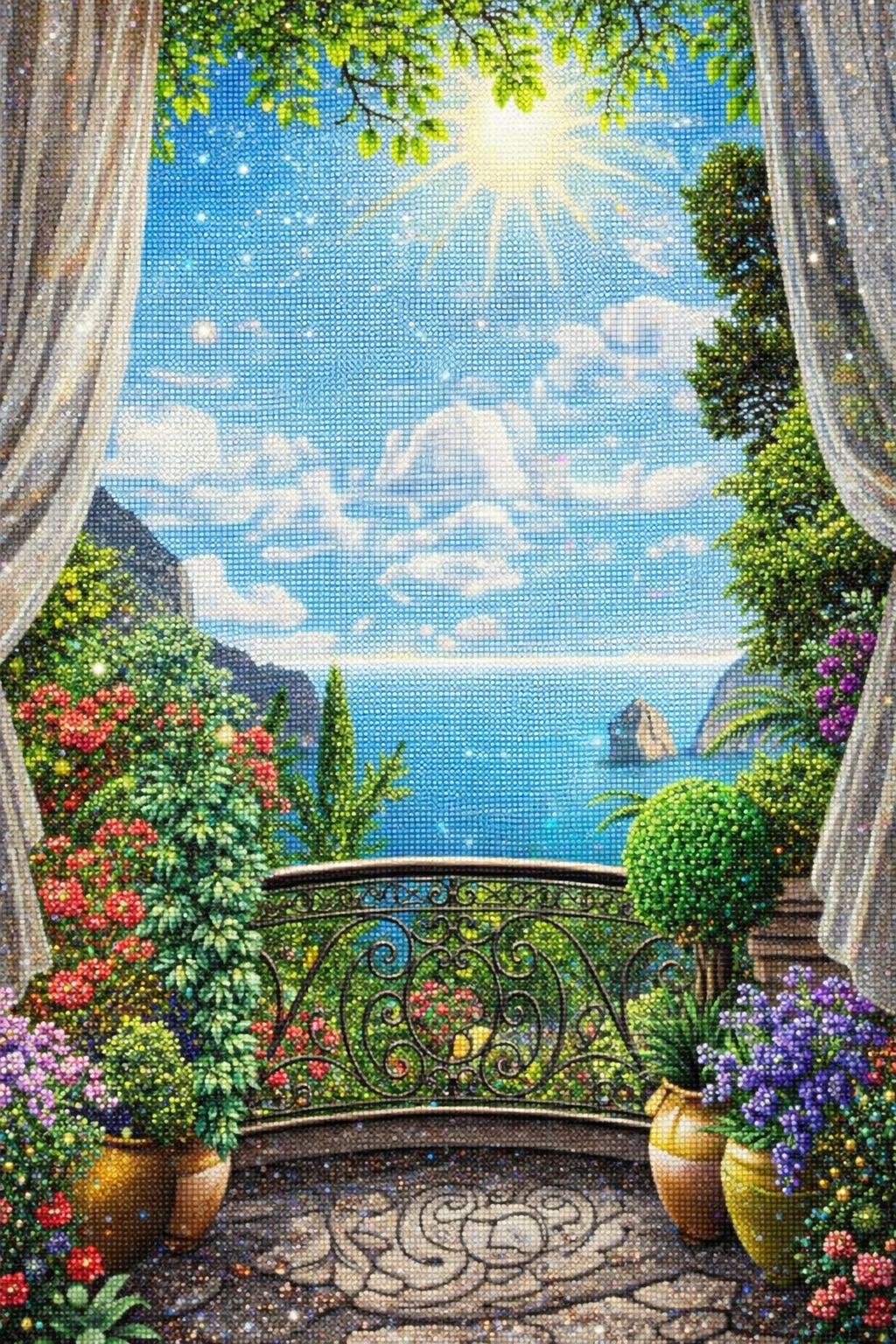 Güneşe Açılan Teras 40x50 cm
