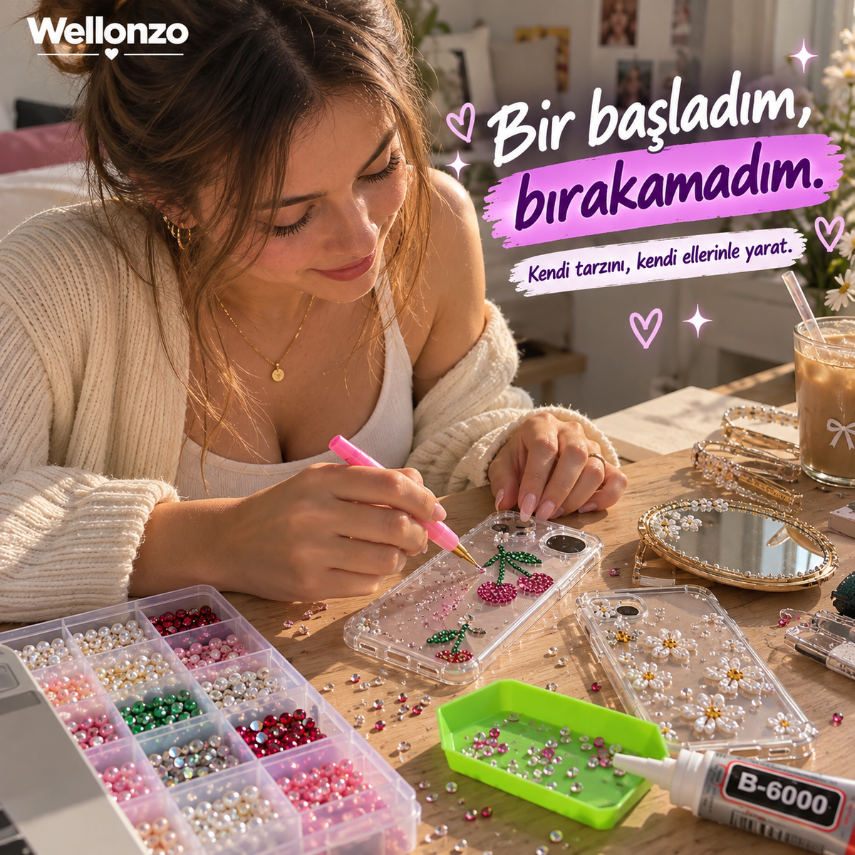 18 Renk Bedazzling Kit