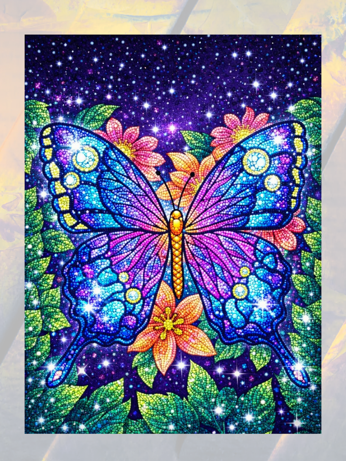 Neon Kelebek    40x50 cm