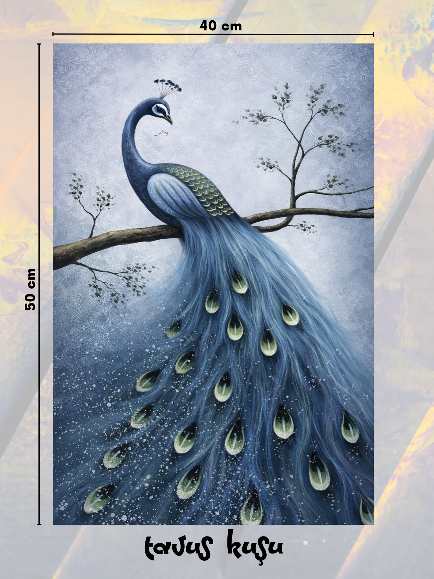 Tavus Kuşu 40x50 cm