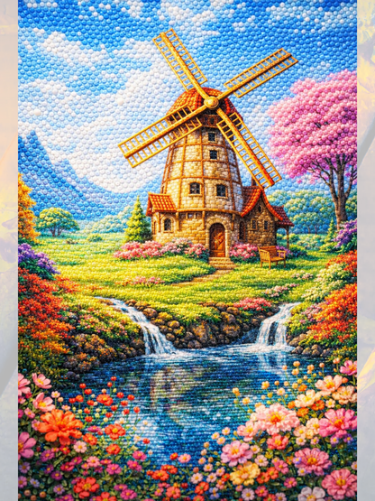 Masal Değirmeni 40x50 cm
