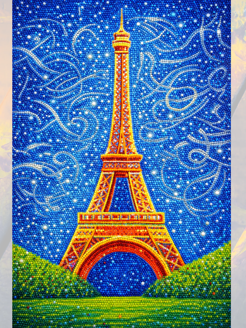 Renkli Paris 40x50 cm