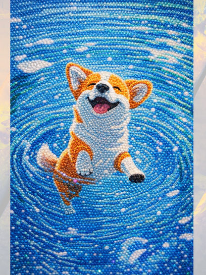 Yüzen Köpek 30x40 cm