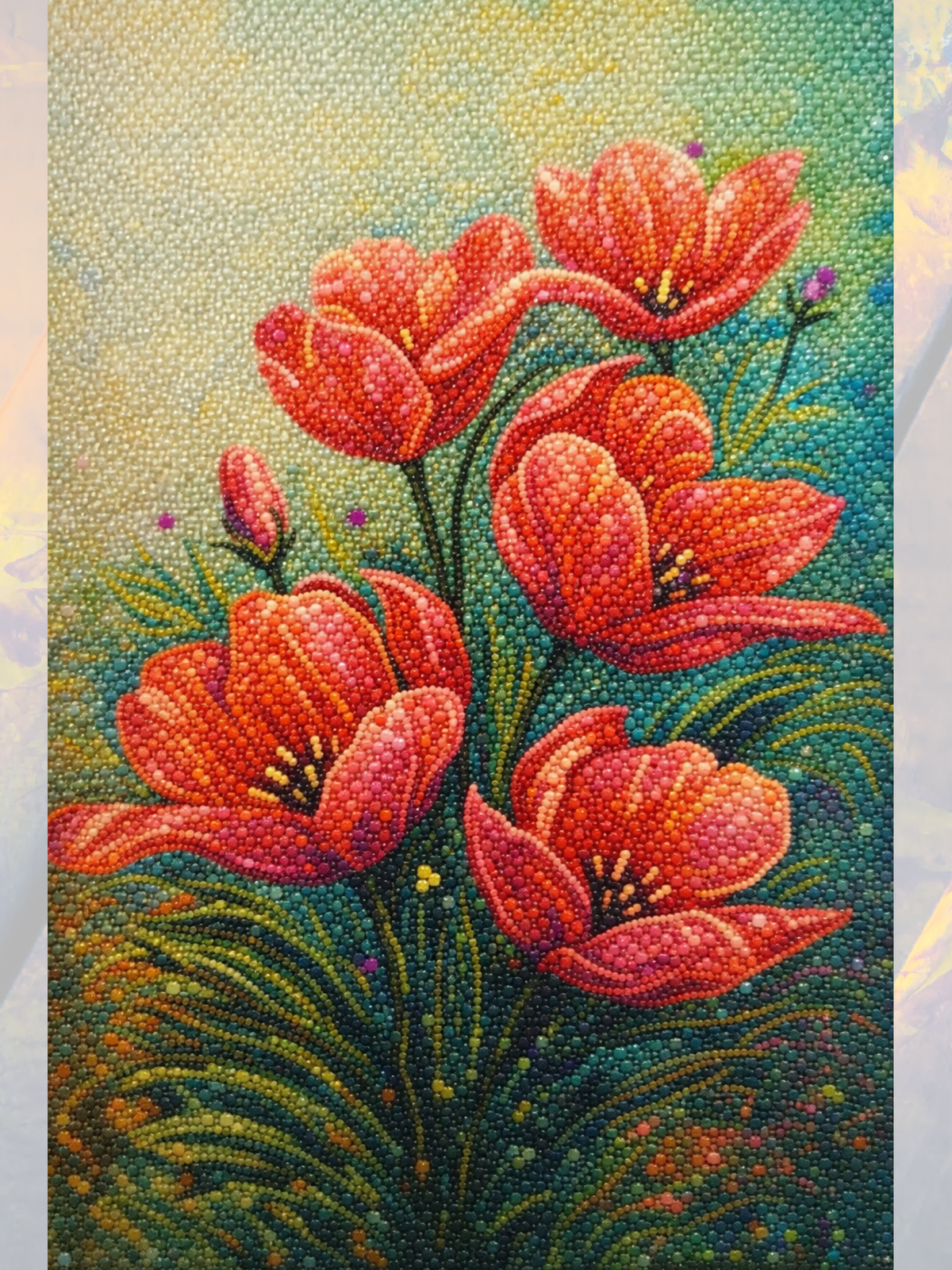 Kadife Çiçekler 30x40 cm