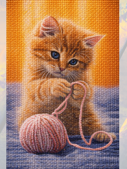 Yumak Kedi 30x40 cm
