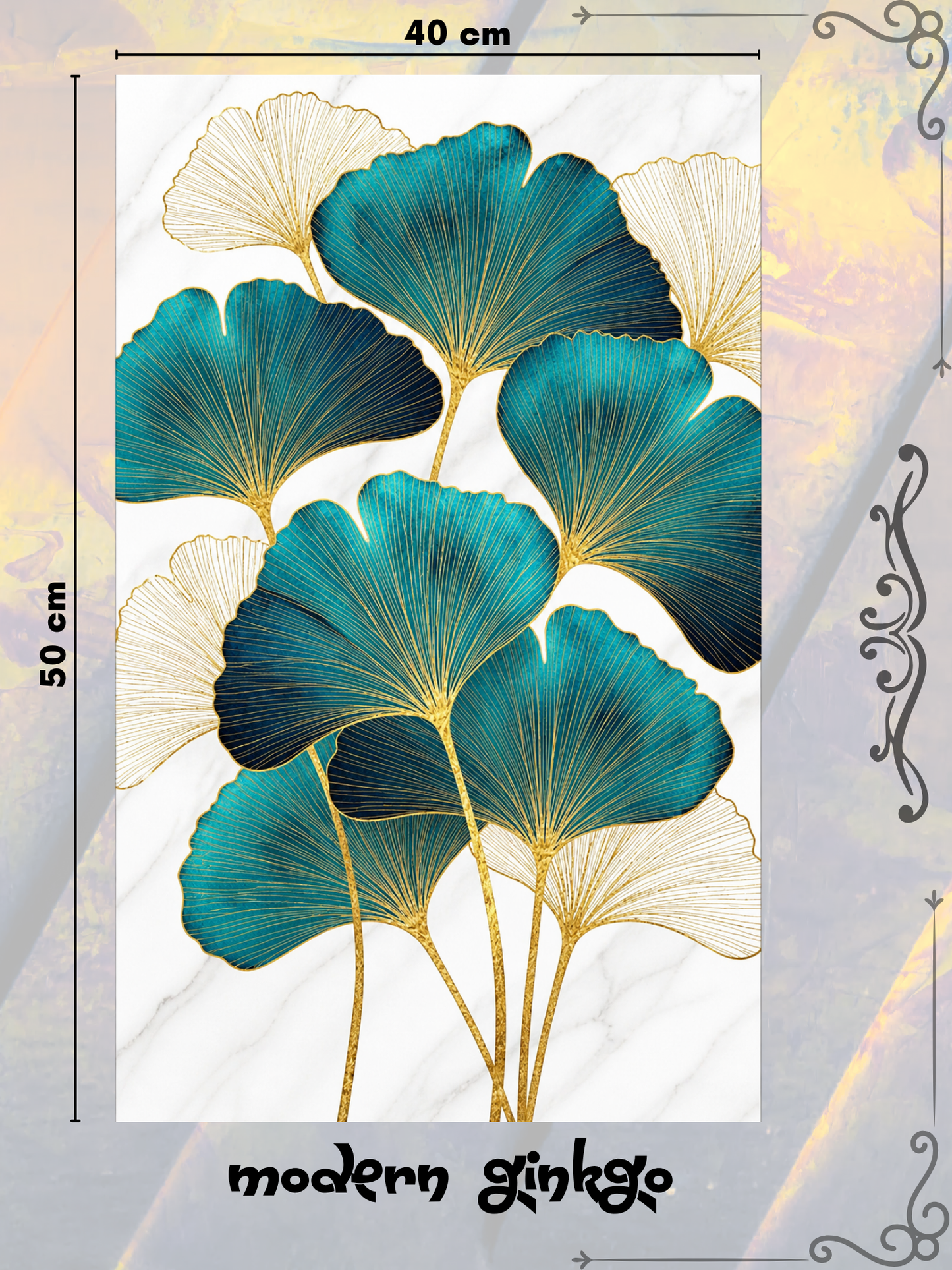 Modern Ginkgo 40x50 cm