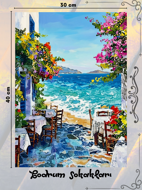Bodrum Sokakları 30x40 cm