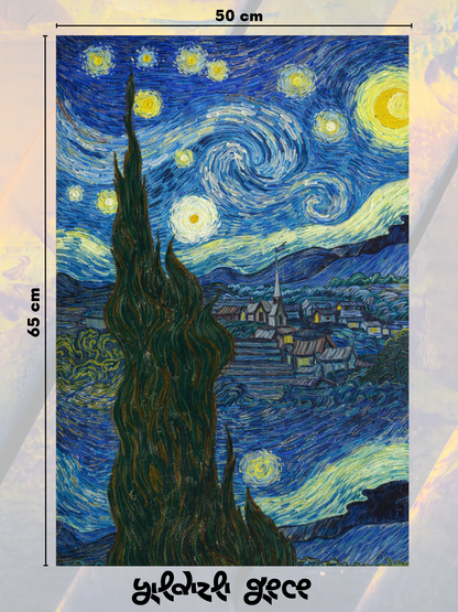 Yıldızlı Gece 40x50 cm