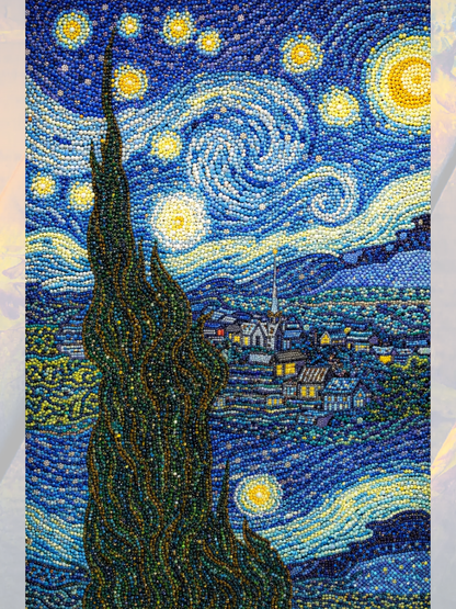 Yıldızlı Gece 40x50 cm