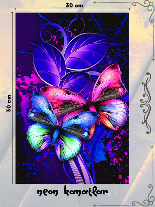 Neon Kanatlar 30x30 cm