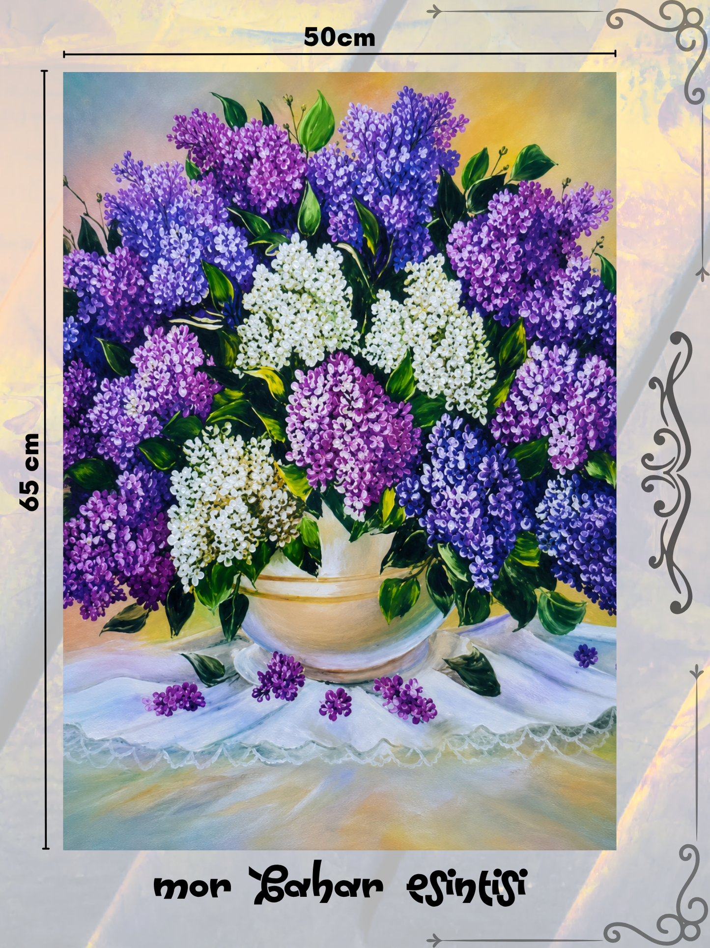 Mor Bahar Esintisi 50x65 cm