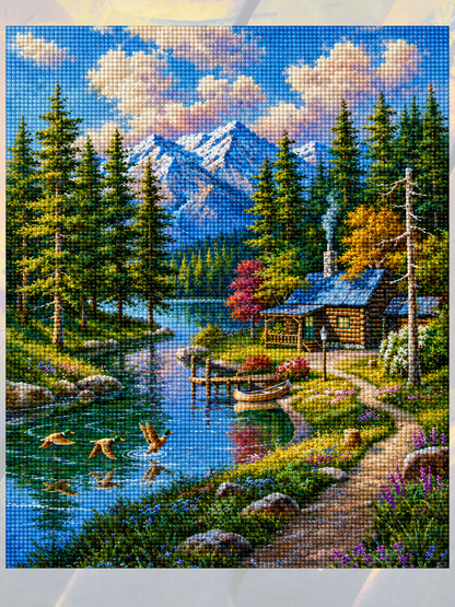 Nehrin Kıyısındaki Ev 40x50 cm