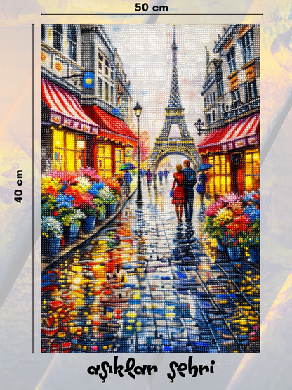 Aşıklar Şehri Paris 40x50 cm