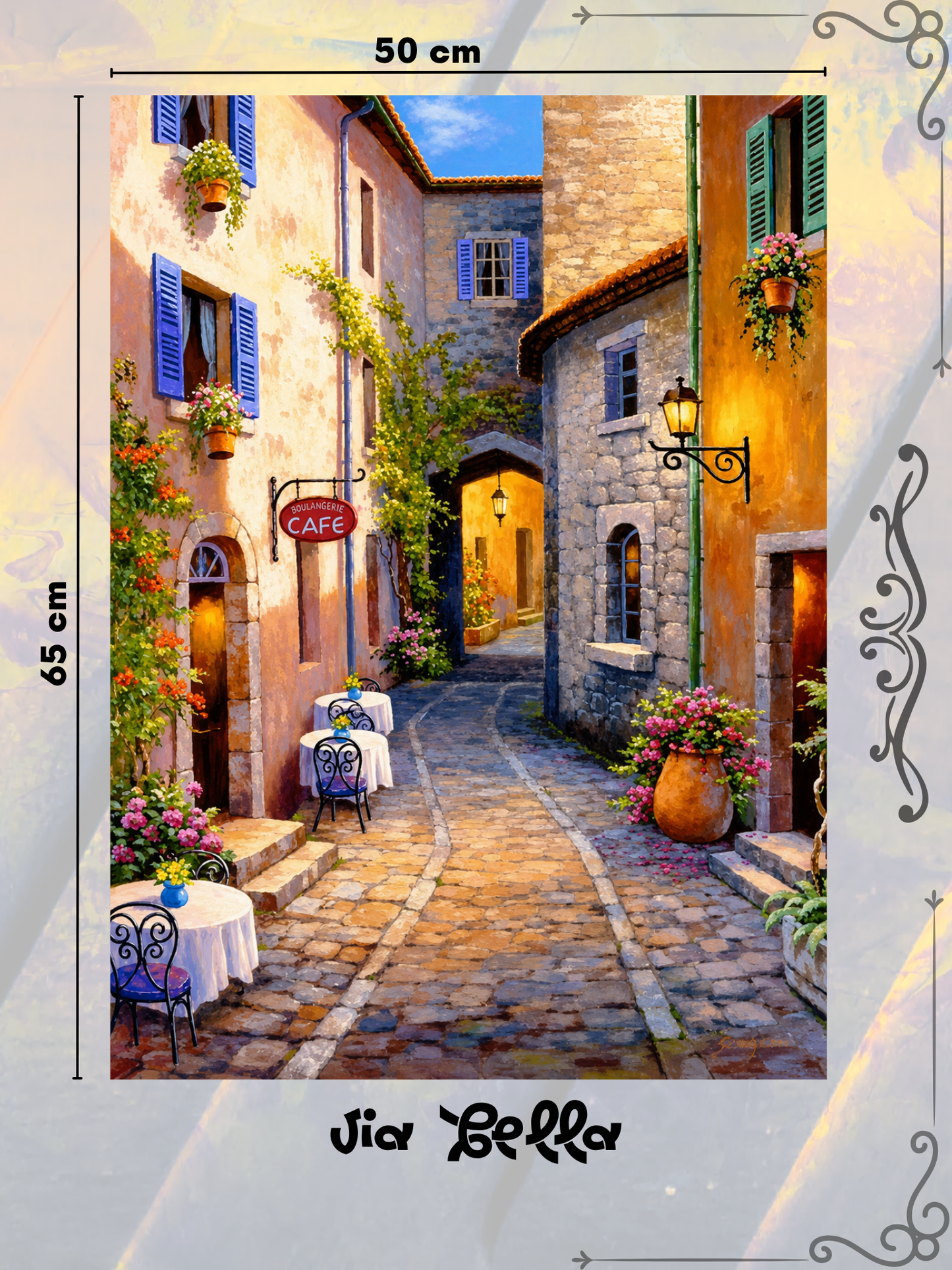 Via Bella 50x65 cm