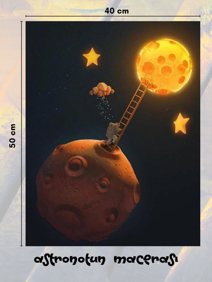 Astronotun Macerası 40x50 cm