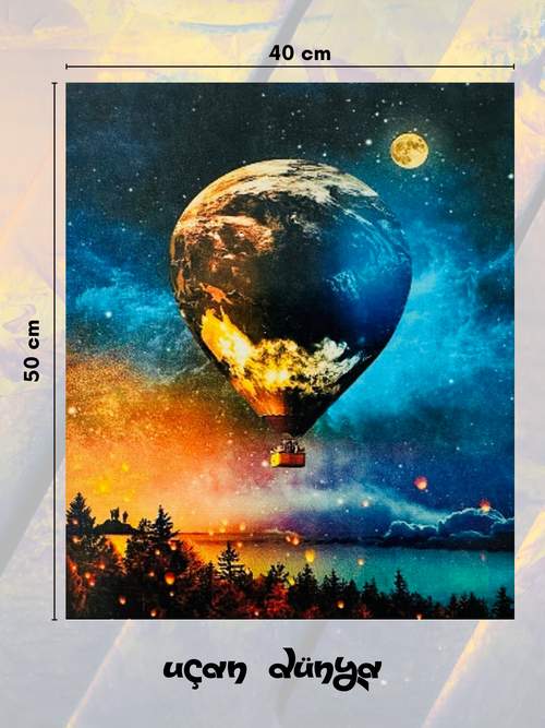 Uçan Dünya 40x50 cm