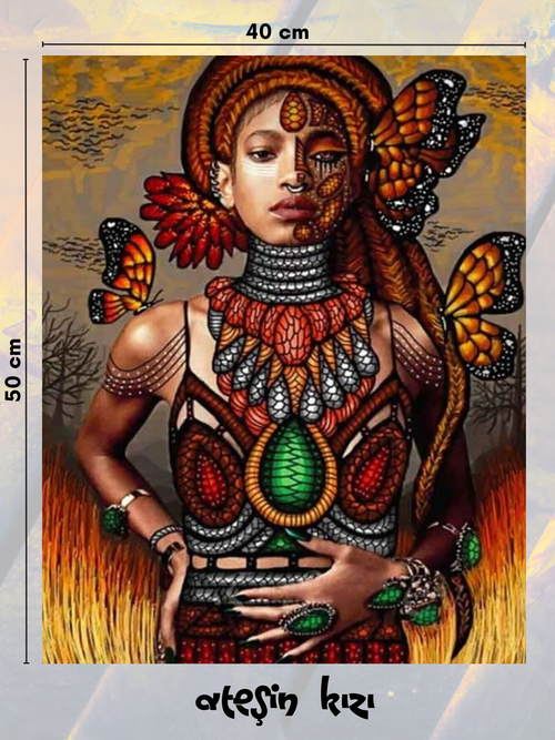 Ateşin Kızı 40x50 cm