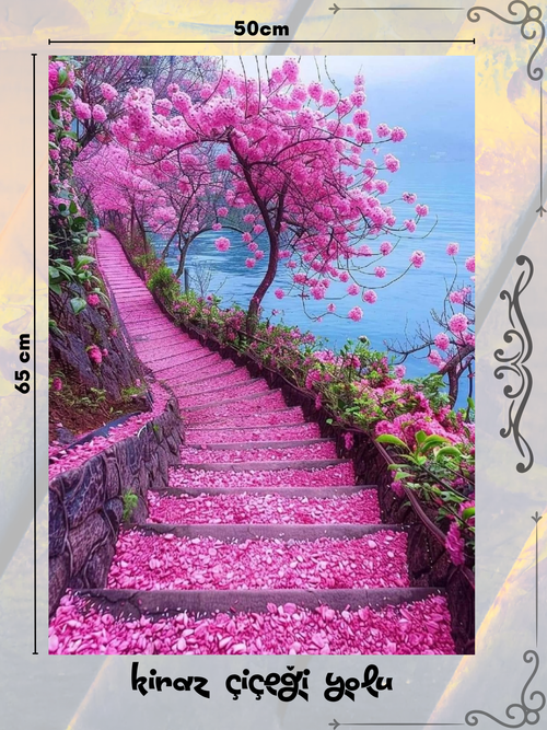 Kiraz Çiçeği Yolu 50x65 cm