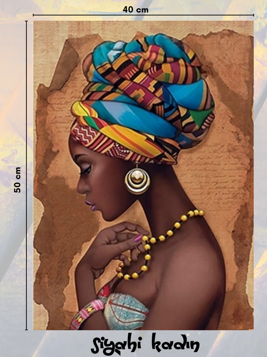 Siyahi Kadın 40x50cm