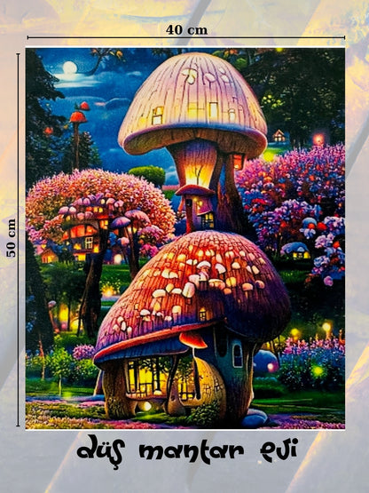 Düş Mantar Evi 40x50 cm