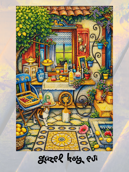 Güzel Köy Evi 40x50 cm