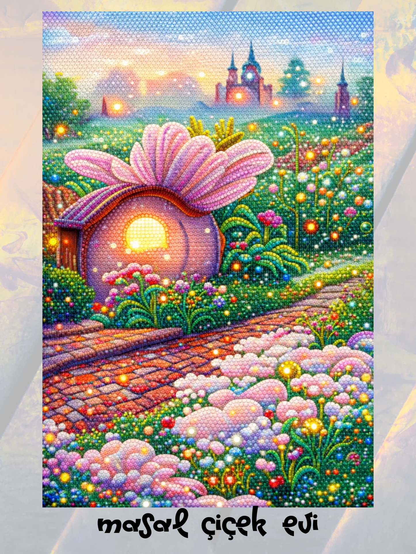 Masal Çiçek Evi 40x50 cm