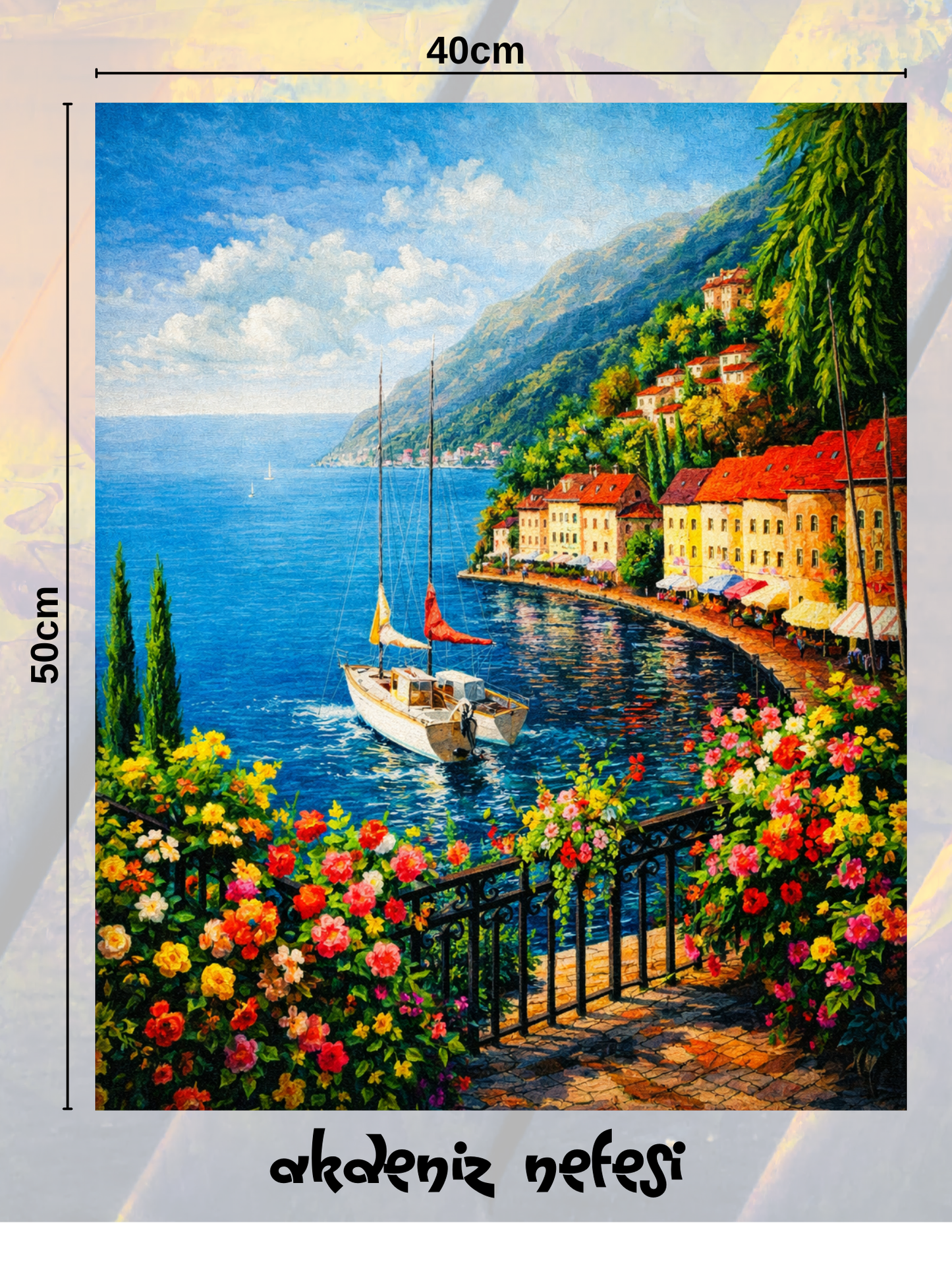 Akdeniz Nefesi 40x50 cm