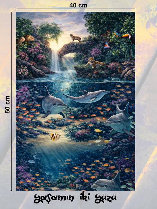 Yaşamın İki Yüzü 40x50 cm