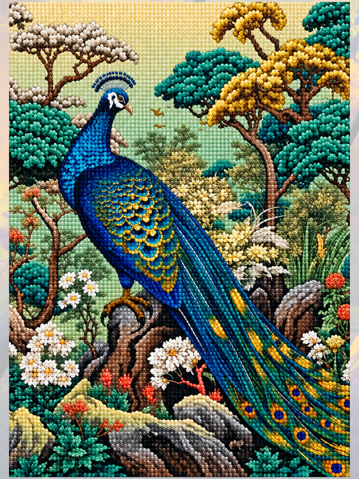 Botanik Tavus Kuşu 40x50 cm