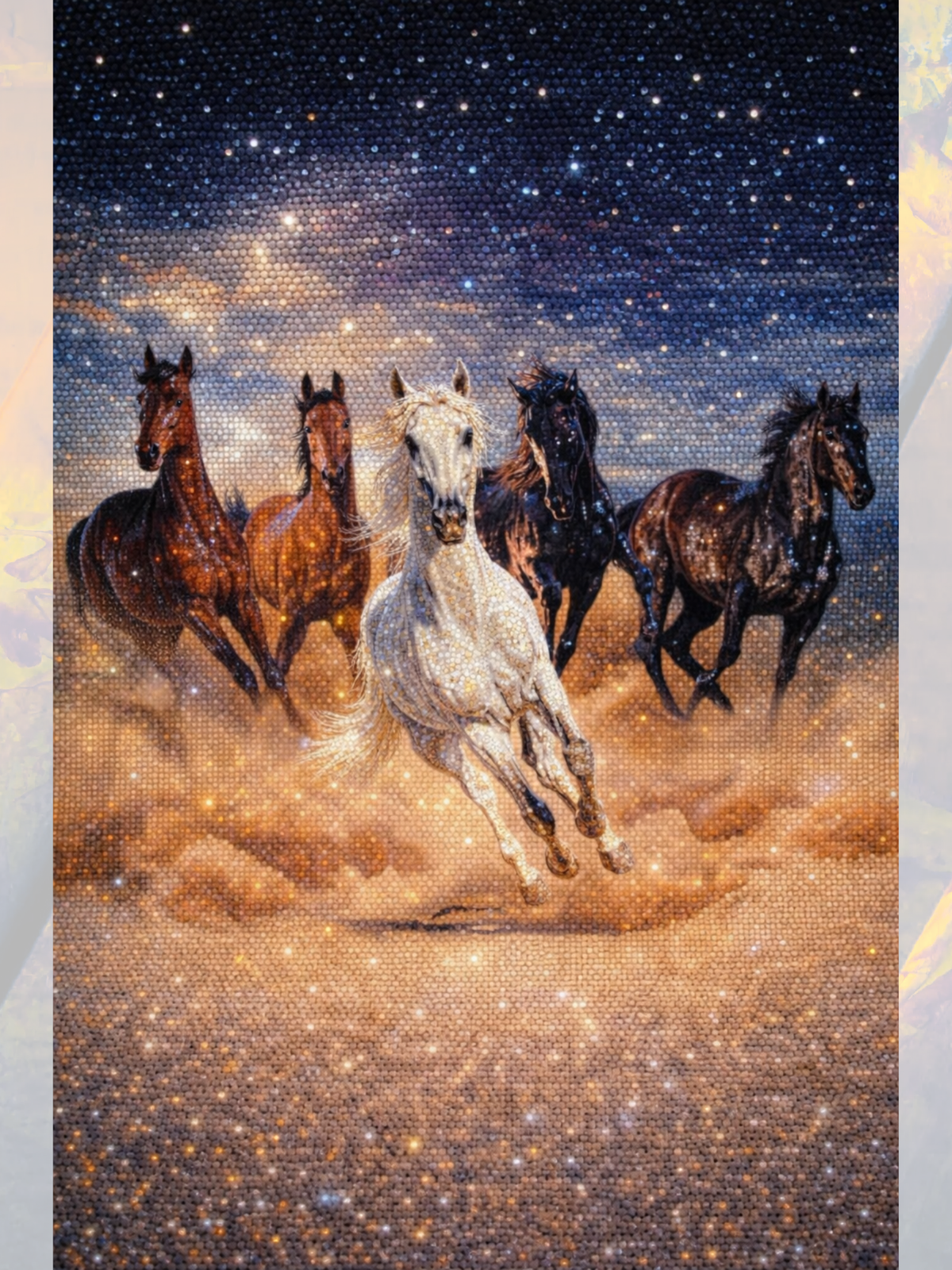 Toz Duman Atlar 40x50 cm