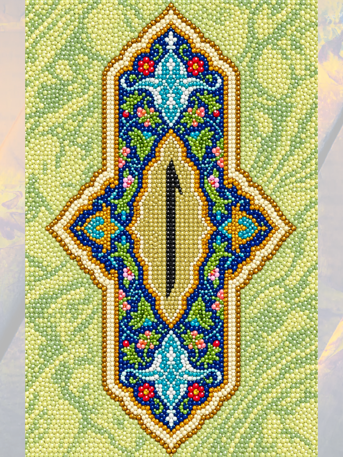Desenli Elif Harfi 40x50 cm