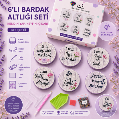 İlham Sözleri Bardak Altlığı Seti
