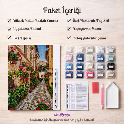 Spello Sokakları 40x50 cm