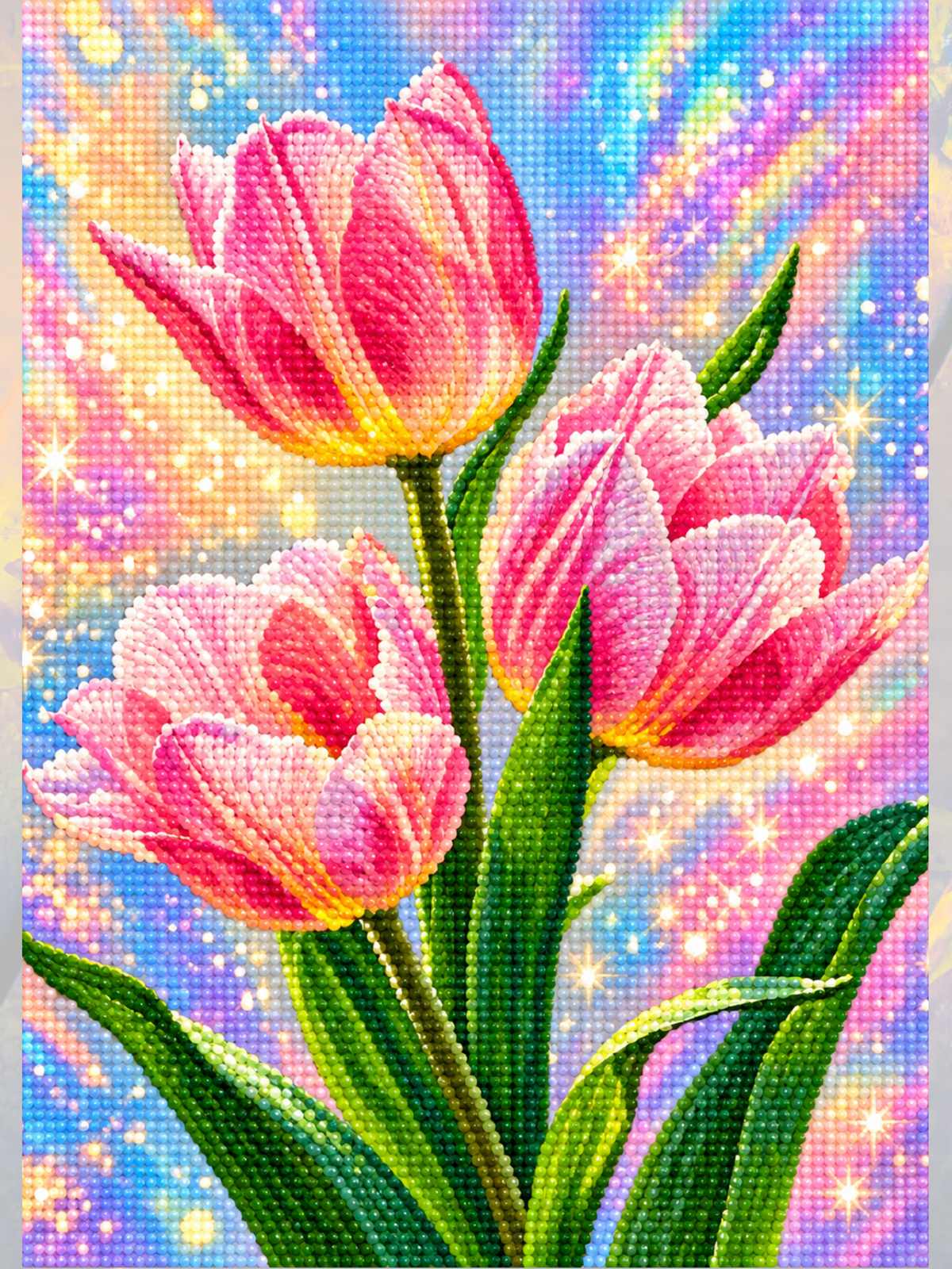 Pembe Lale Rüyası 30x40 cm