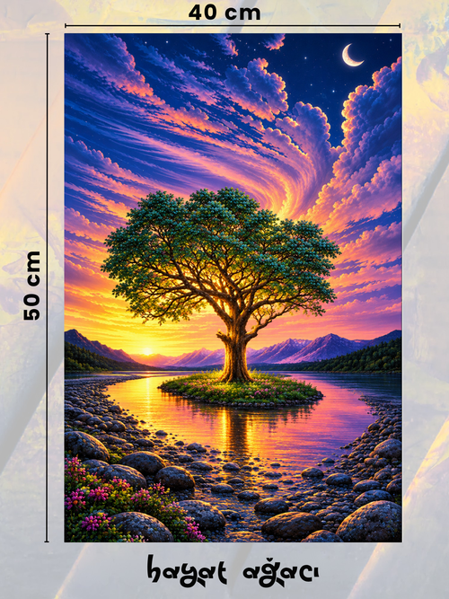 Hayat Ağacı 40x50 cm