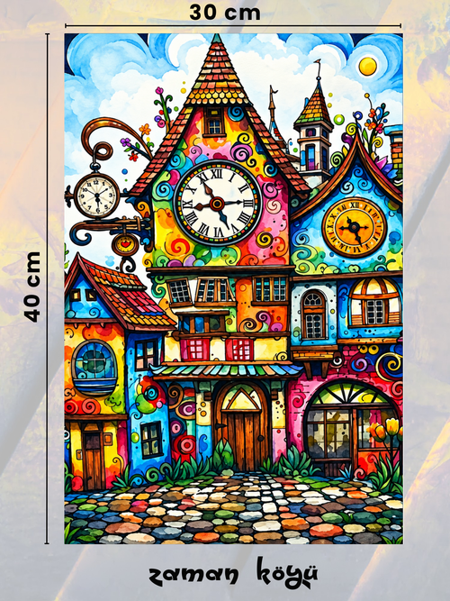 Zaman Köyü 30x40 cm