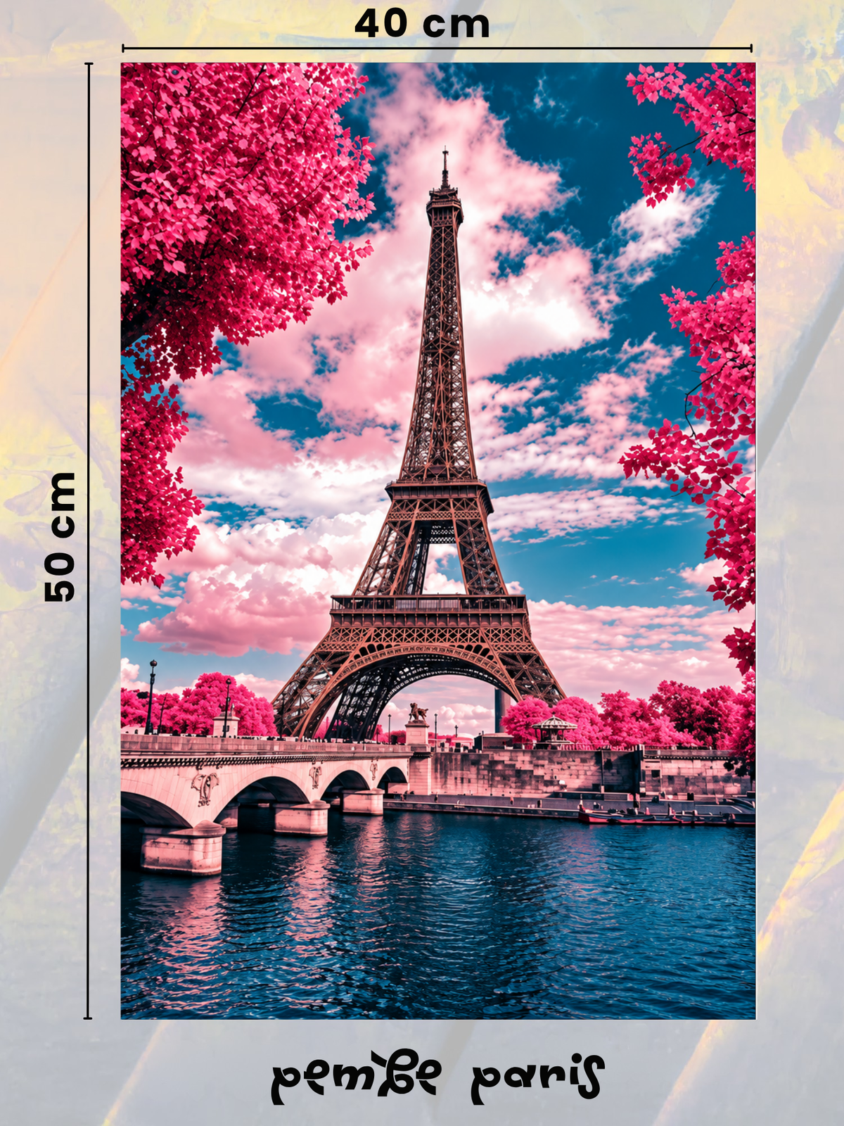 Pembe Paris 40x50 cm